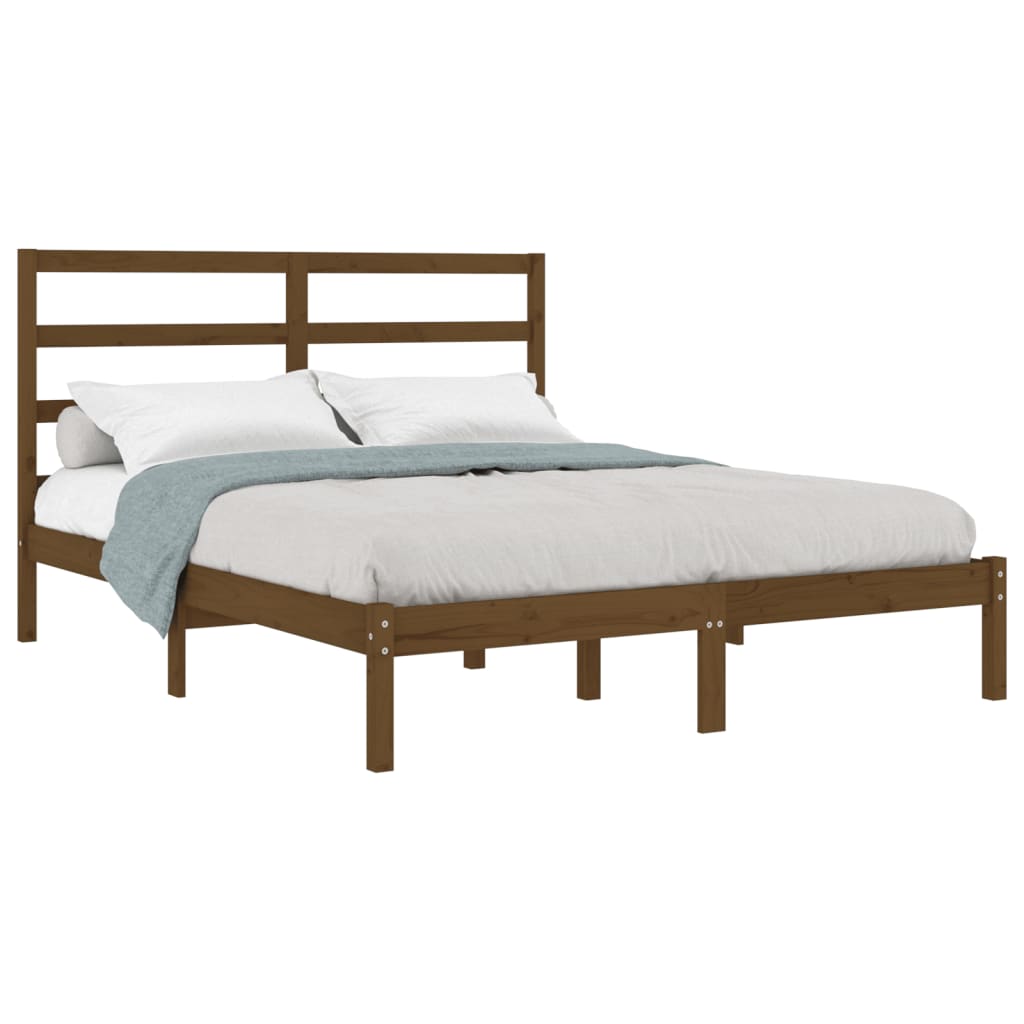 vidaXL Bed Frame without Mattress Honey Brown 120x200 cm Solid Wood Pine