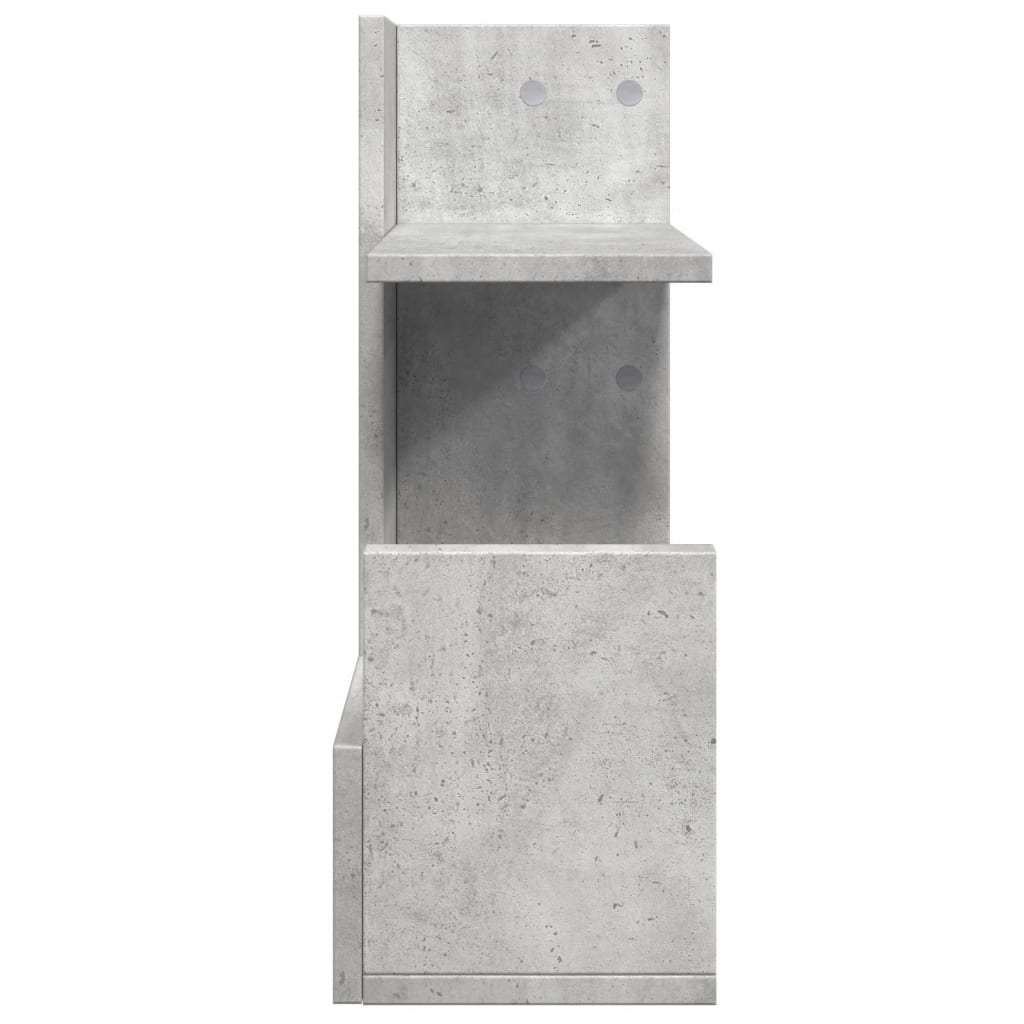 vidaXL Desk Organiser Concrete Grey 49x20x52.5 cm Engineered wood