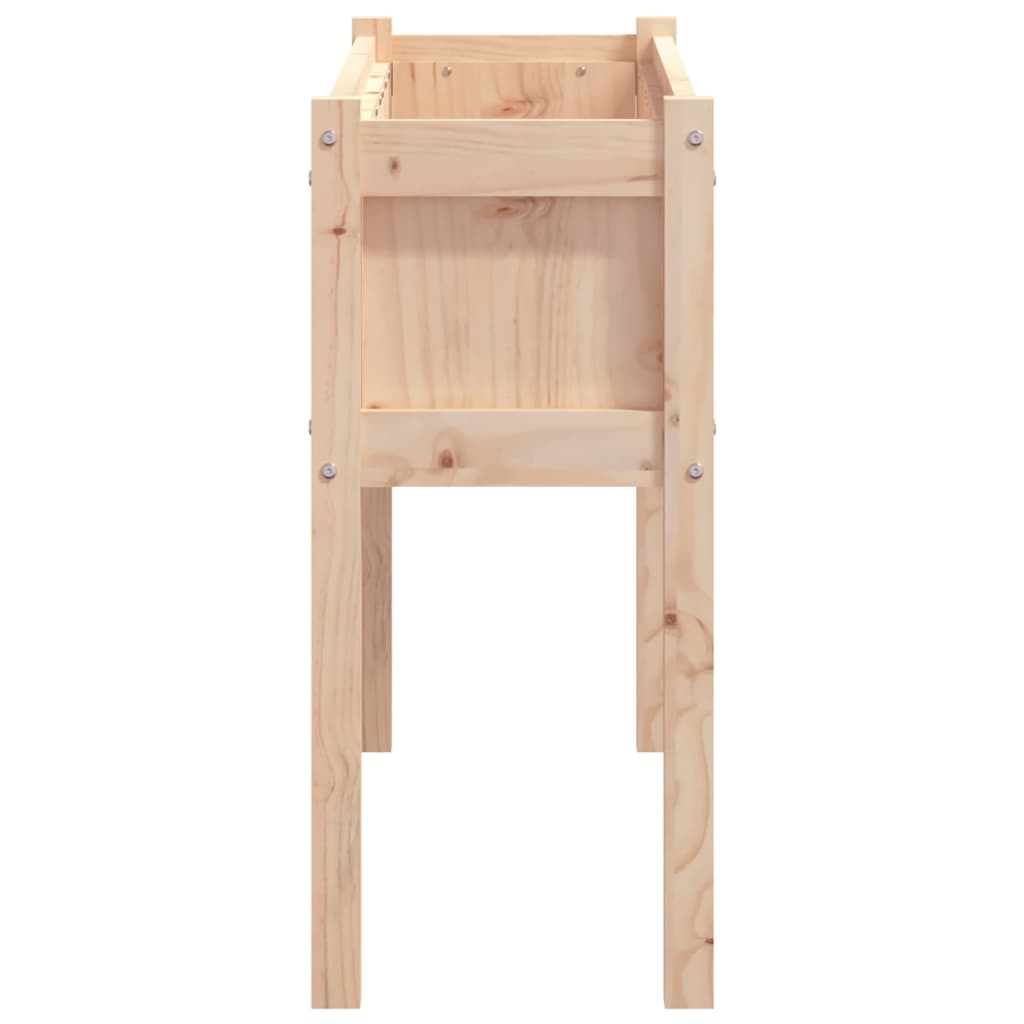 vidaXL Garden Planters 2 pcs with Legs Solid Wood Pine