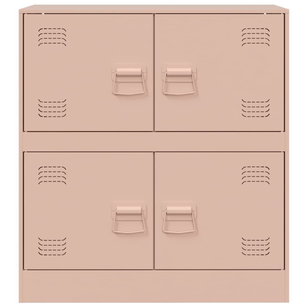 vidaXL Sideboard Pink 67x39x73 cm Steel