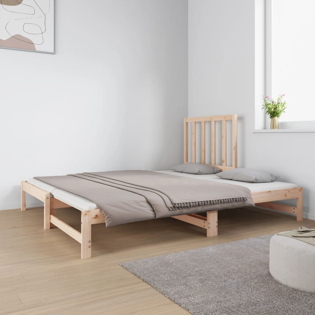 vidaXL Pull-out Day Bed without Mattress 2x(90x190) cm