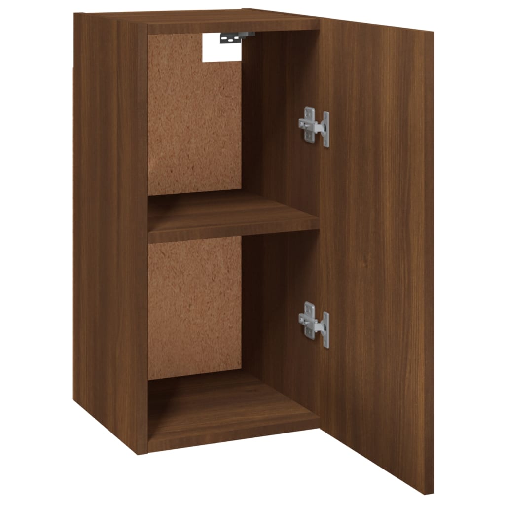 vidaXL TV Cabinets 2 pcs Brown Oak 30.5x30x60 cm Engineered Wood