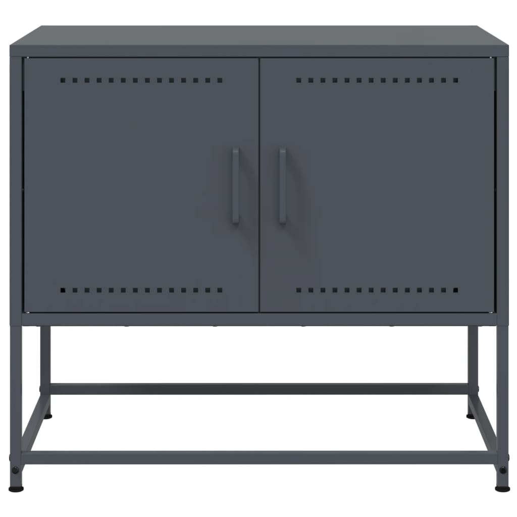 vidaXL TV Cabinet Anthracite 68.5x39x60.5 cm Steel