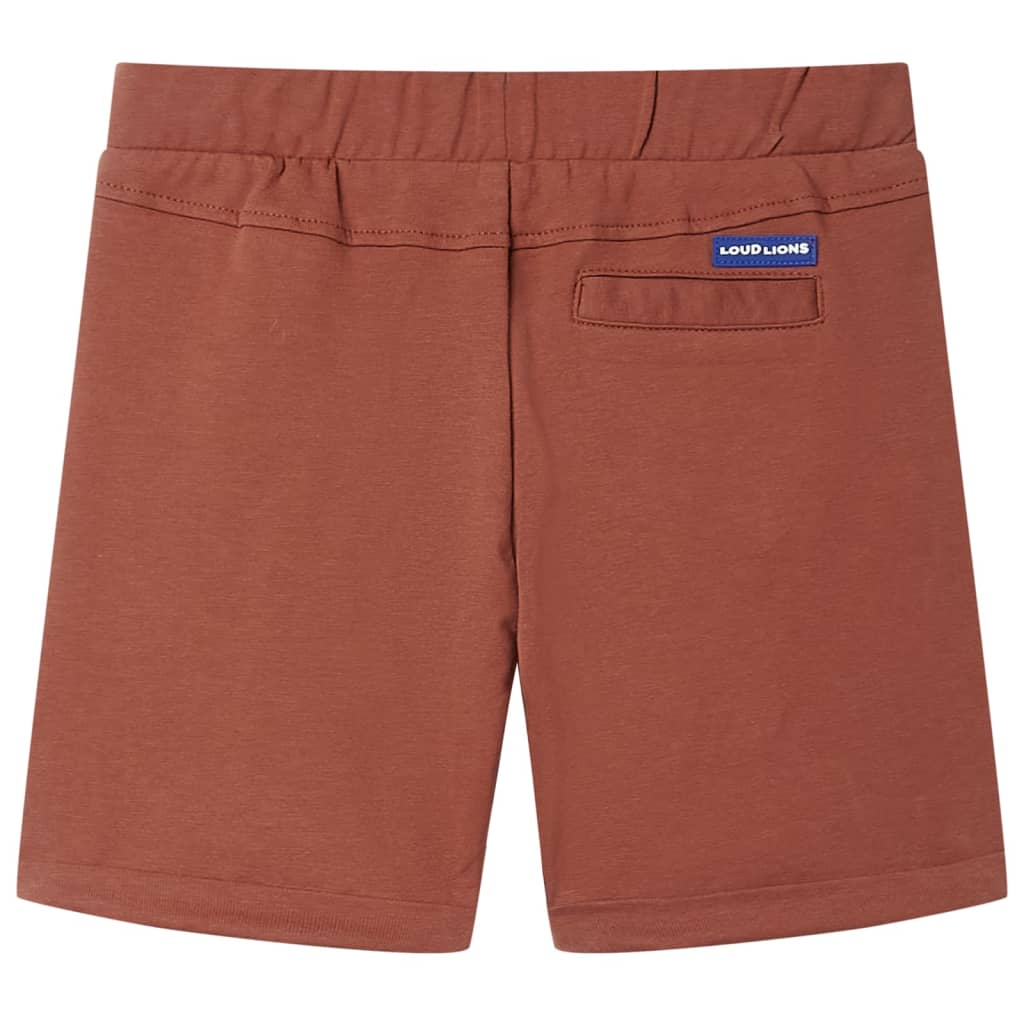 Kids' Shorts with Drawstring Brown 116