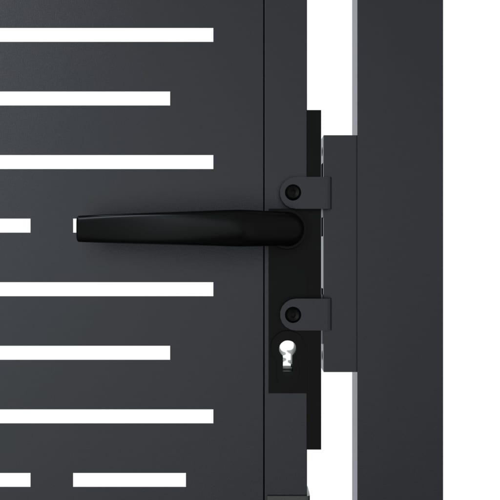 vidaXL Garden Gate Anthracite 105x105 cm Steel Square Design