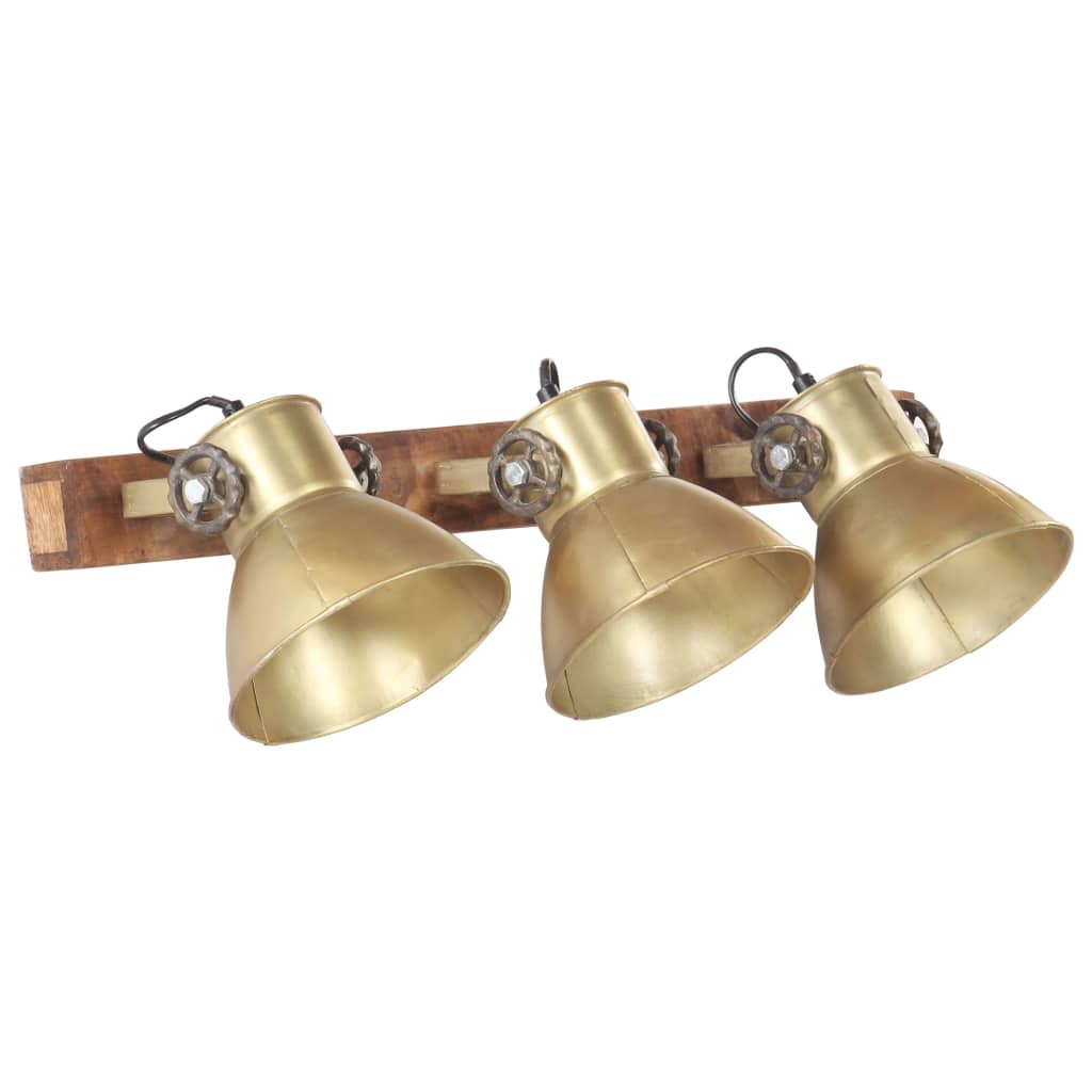 vidaXL Industrial Wall Lamp Brass 65x25 cm E27