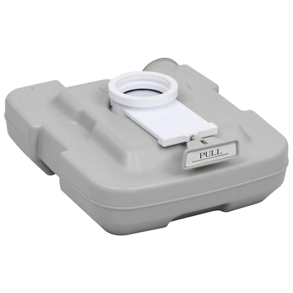 vidaXL Portable Camping Toilet with Tent 10+10 L