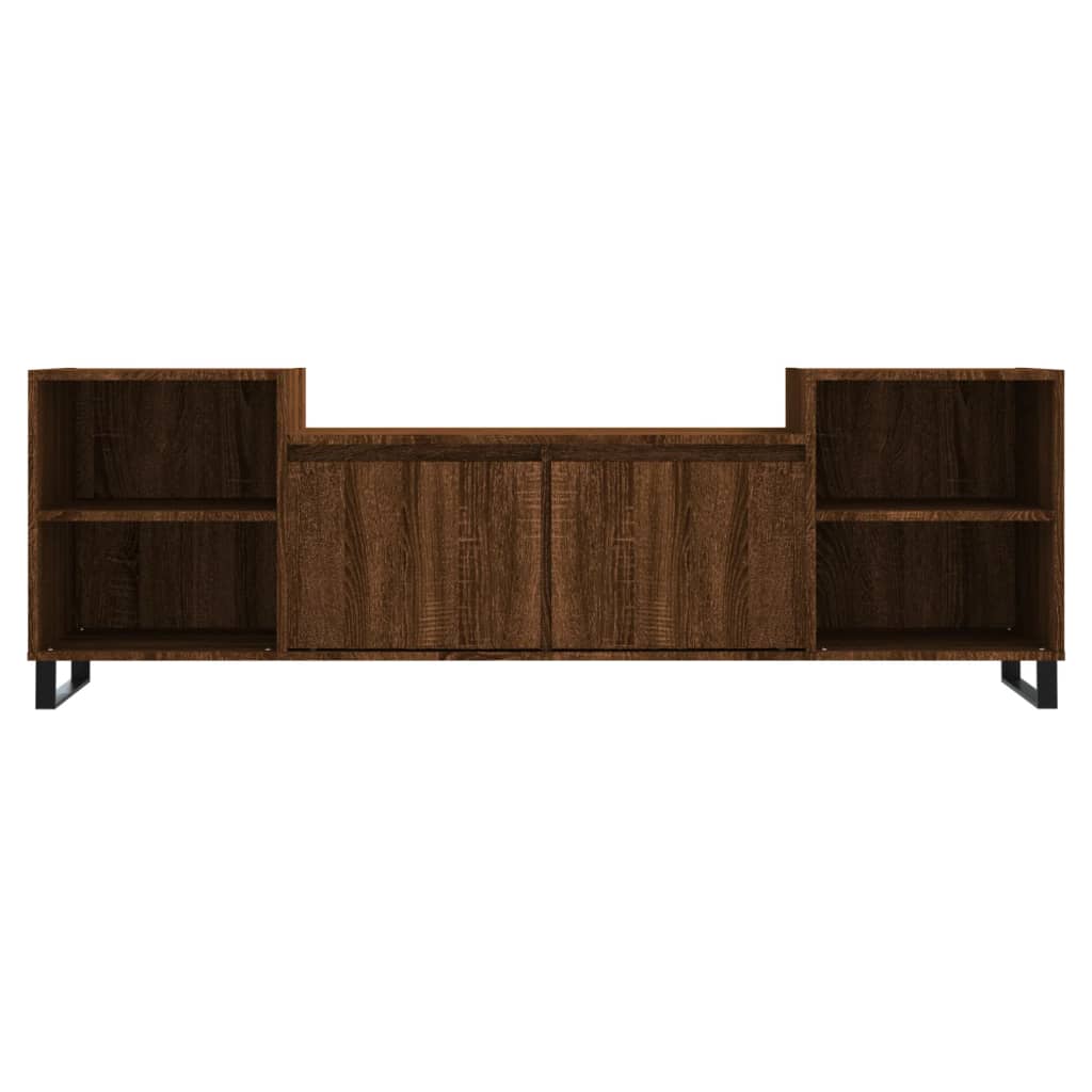 vidaXL TV Cabinet Brown Oak 160x35x55 cm Engineered Wood