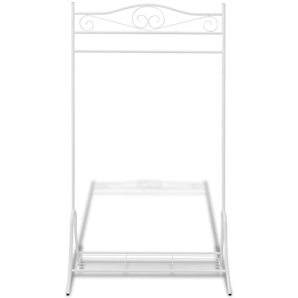 vidaXL Clothing Rack White Steel