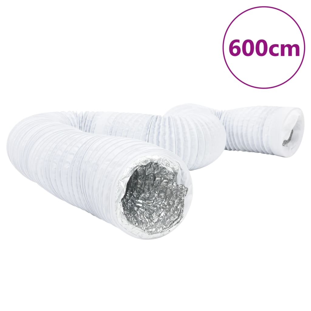 vidaXL Ventilation Duct Aluminium and PVC 6 m Ø10 cm