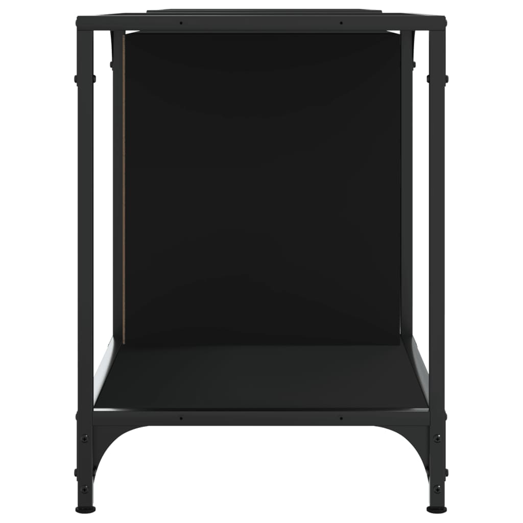 vidaXL TV Cabinet Black 153x37x50 cm Engineered Wood