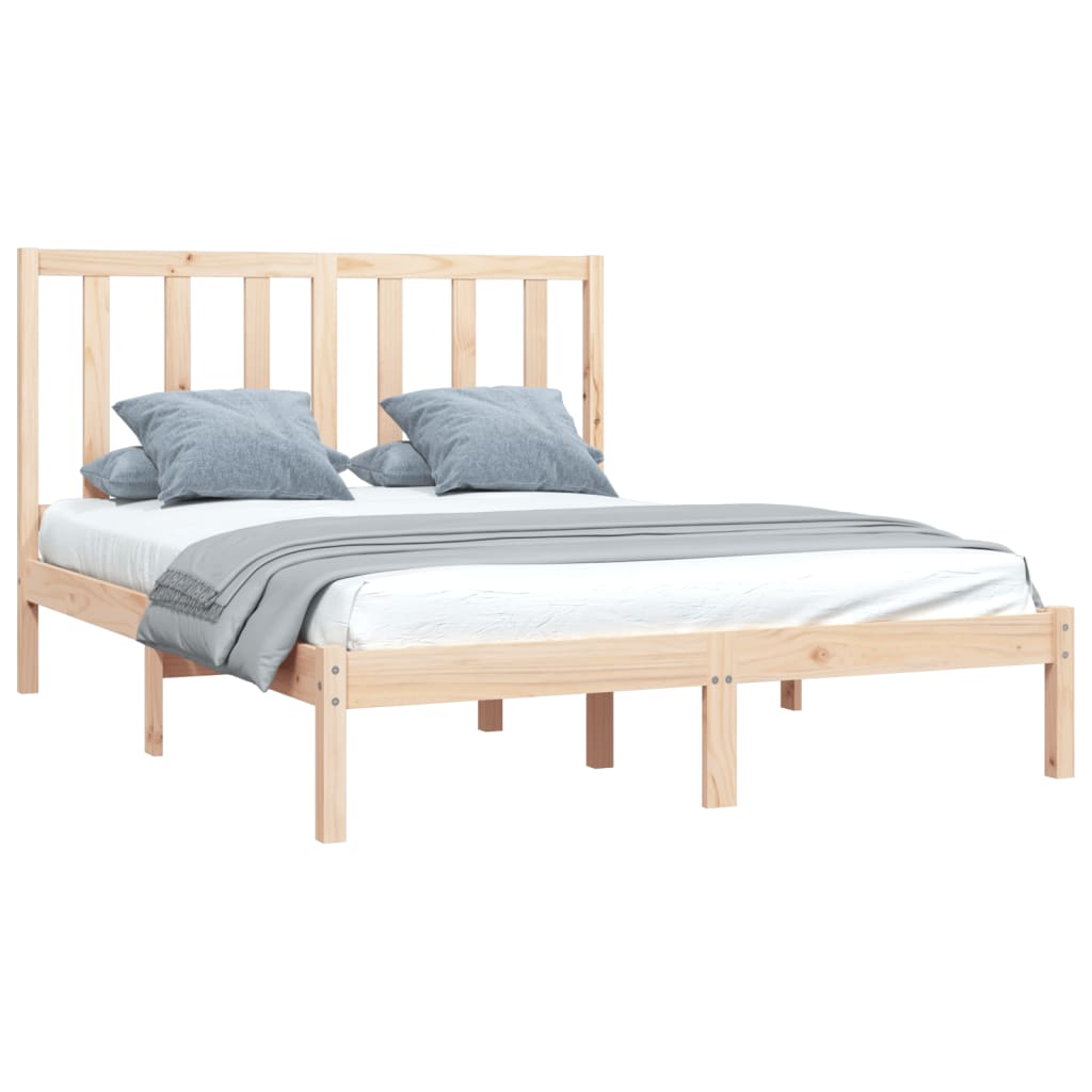 vidaXL Bed Frame without Mattress Solid Wood Pine 120x200 cm