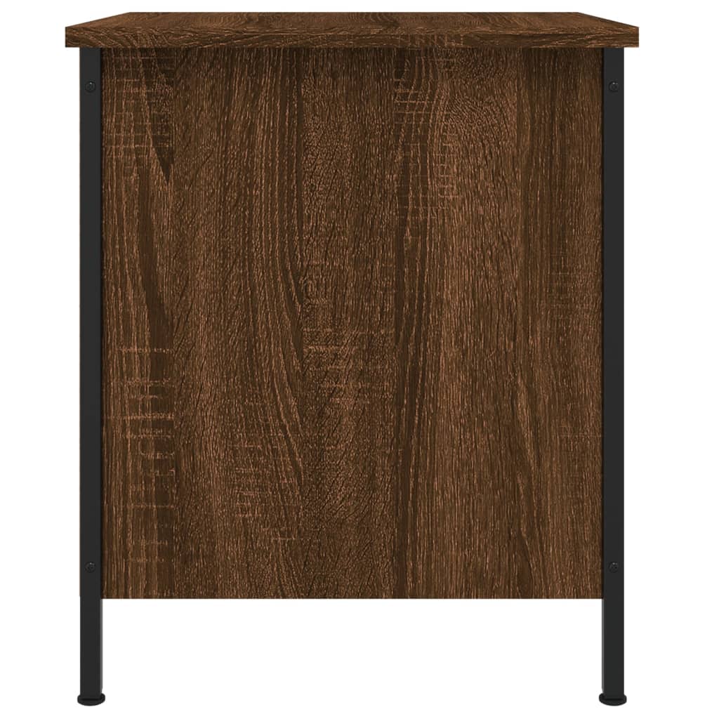 vidaXL Bedside Cabinet Brown Oak 40x42x50 cm Engineered Wood