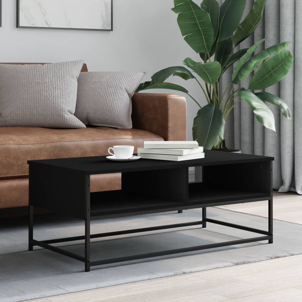 vidaXL Coffee Table Black 100x51x40 cm Engineered Wood