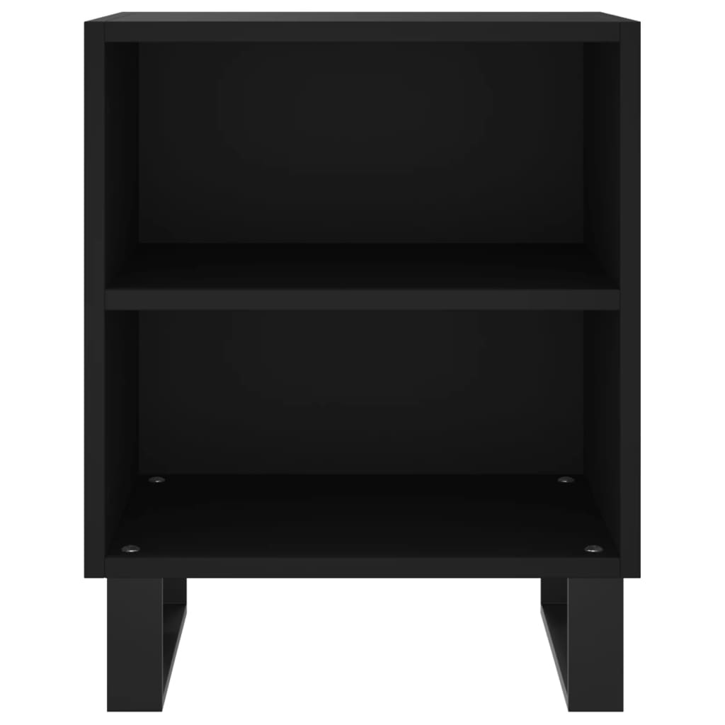 vidaXL Bedside Cabinets 2 pcs Black 40x30x50 cm Engineered Wood