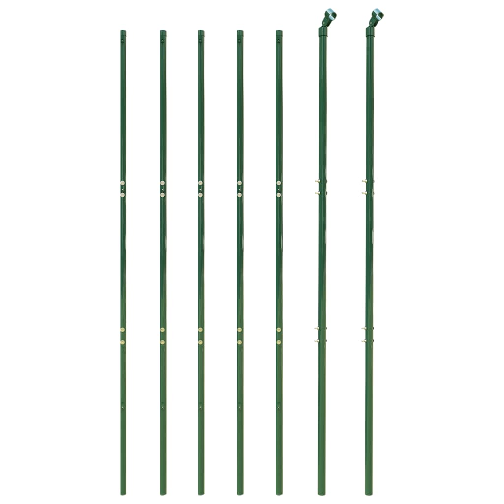 vidaXL Chain Link Fence Green 1.4x10 m