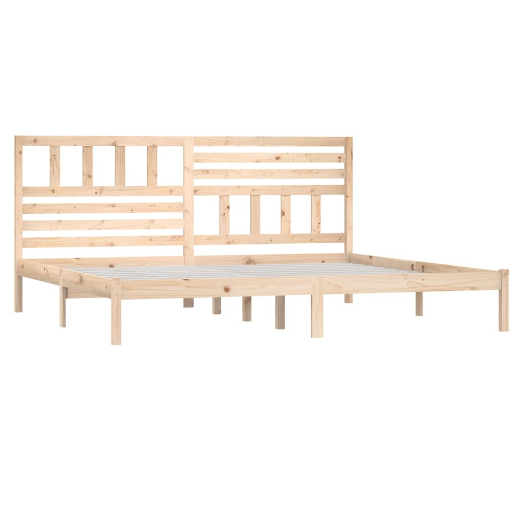 vidaXL Bed Frame without Mattress 180x200 cm Super King Solid Wood Pine