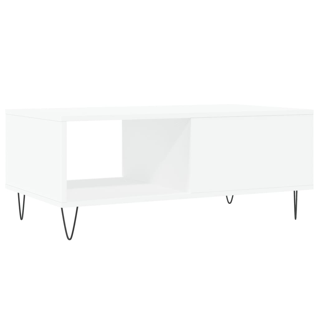 vidaXL Coffee Table White 90x50x36.5 cm Engineered Wood