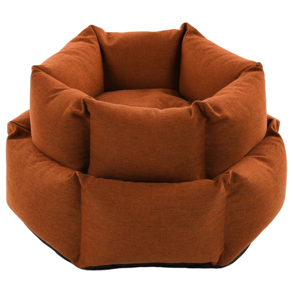 FLAMINGO Dog Bed with Zipper Ziva Hexagonal 60x20 cm Terracotta