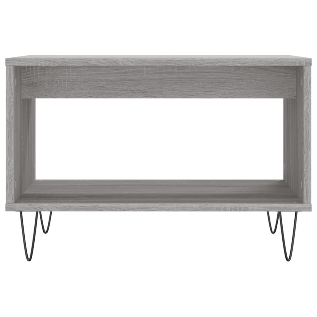 vidaXL Coffee Table Grey Sonoma 60x50x40 cm Engineered Wood