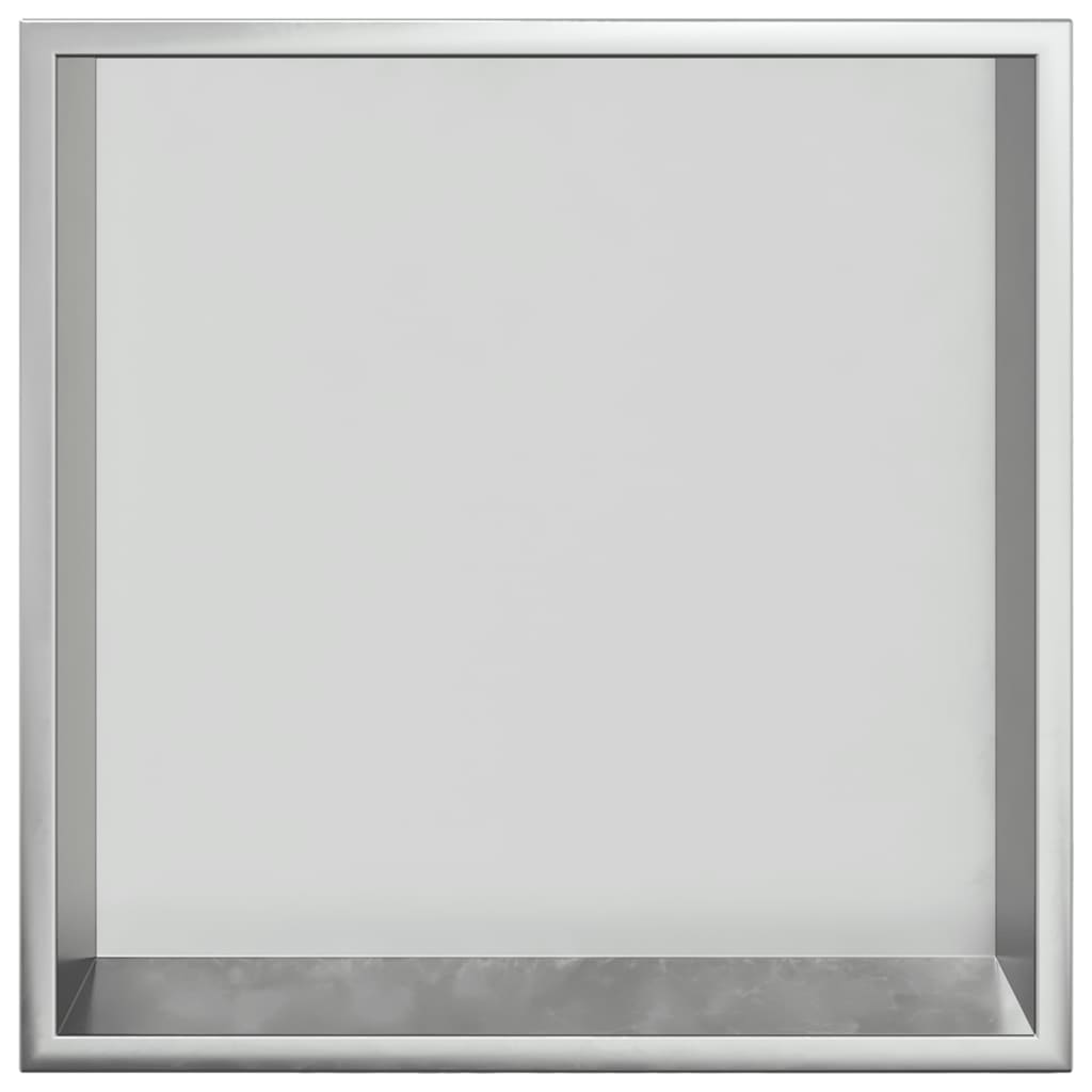 vidaXL Shower Niche Brushed Silver 32x32x9 cm Stainless Steel