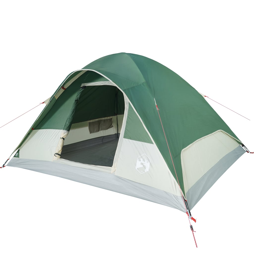 vidaXL Family Tent Dome 6-Person Green Waterproof