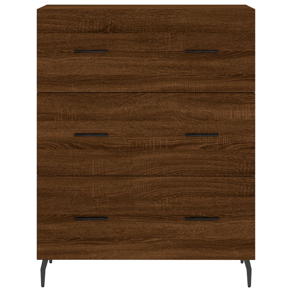 vidaXL Sideboard Brown Oak 69.5x34x90 cm Engineered Wood