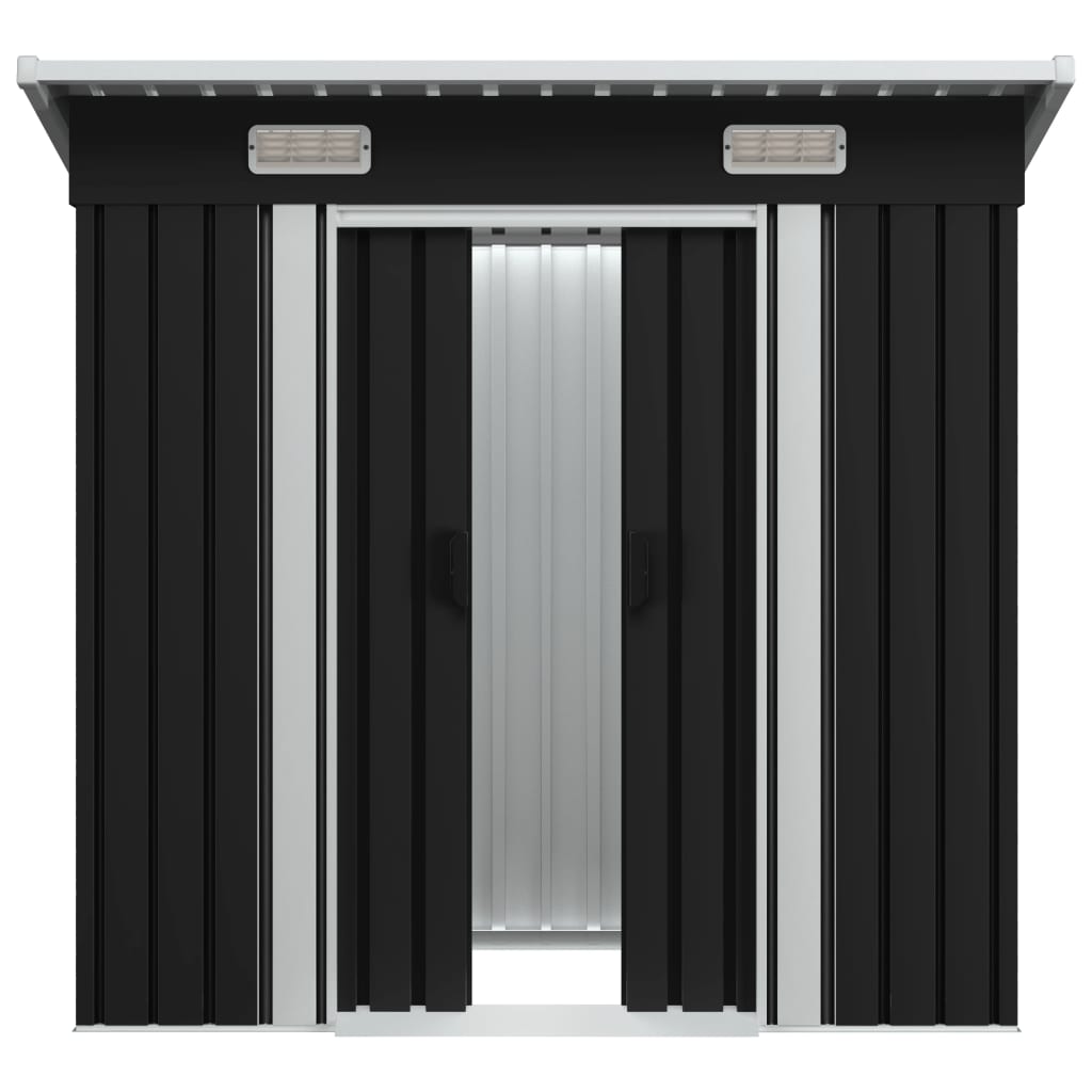 vidaXL Garden Shed Anthracite Steel