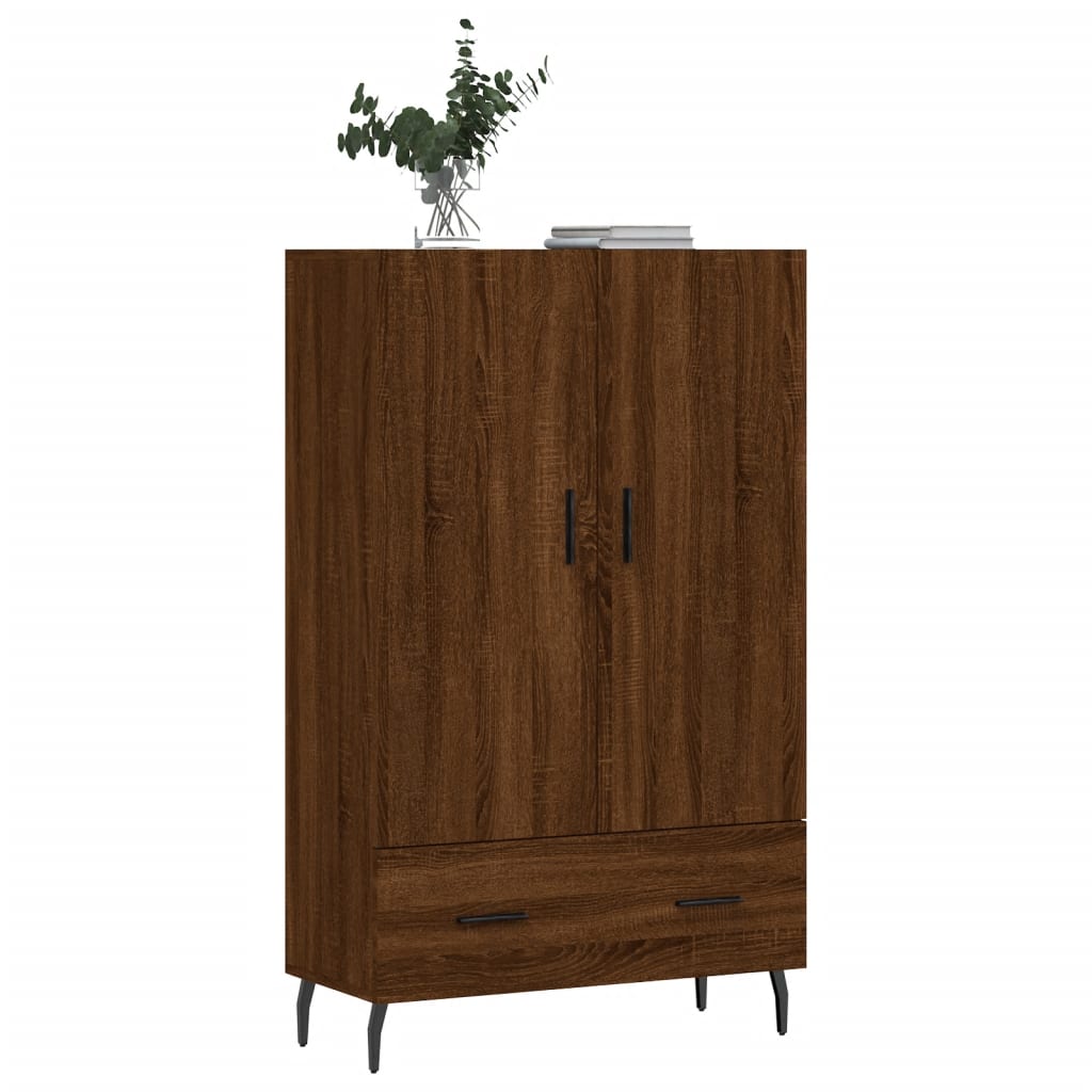 vidaXL Highboard Brown Oak 69.5x31x115 cm Engineered Wood