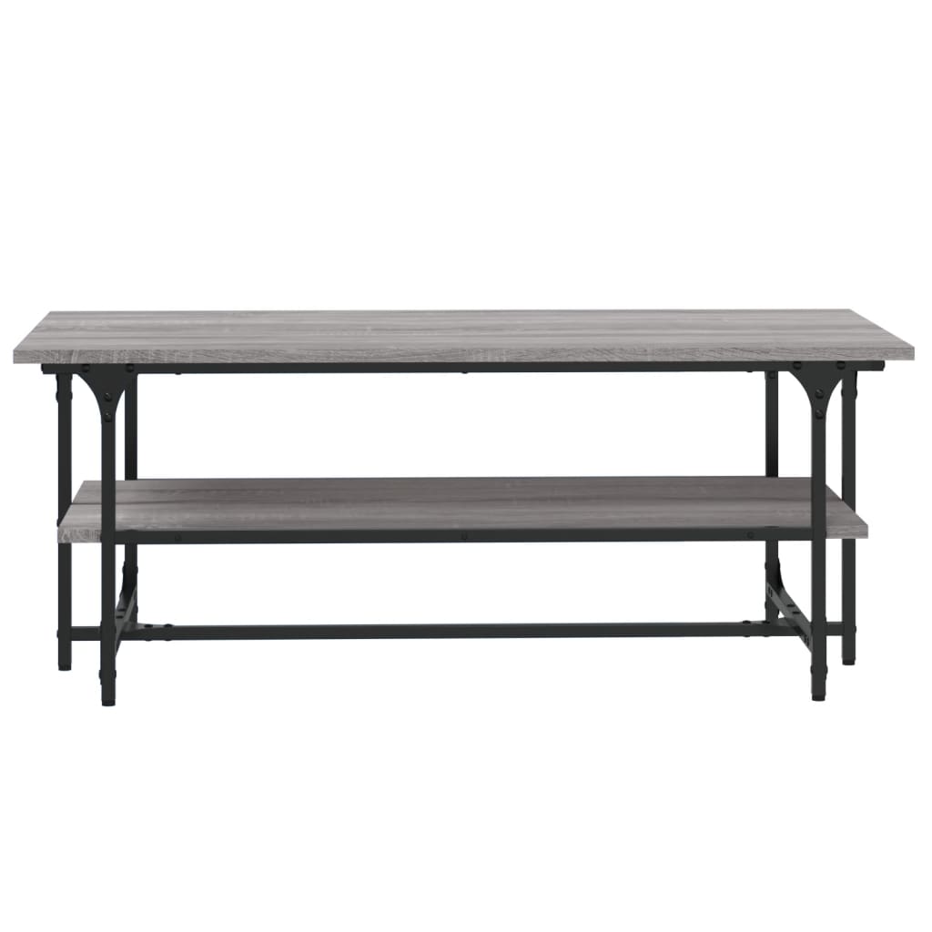 vidaXL Coffee Table Grey Sonoma 100x50x40 cm Engineered Wood