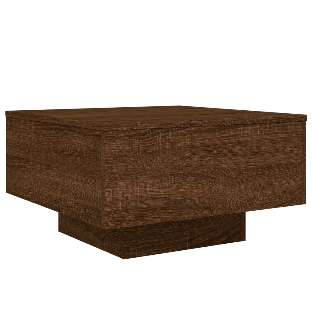 vidaXL Coffee Table Brown Oak 55x55x31 cm Engineered Wood