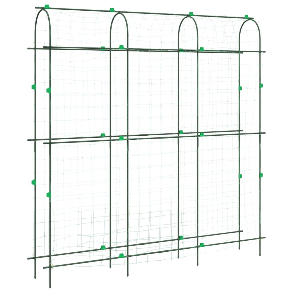 vidaXL Garden Trellis for Climbing Plants U-Shape 181x31x182.5 cm Steel