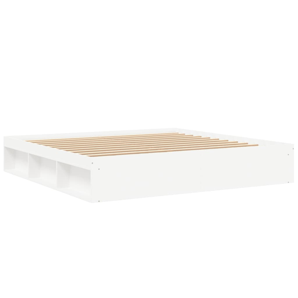 vidaXL Bed Frame without Mattress White 200x200 cm