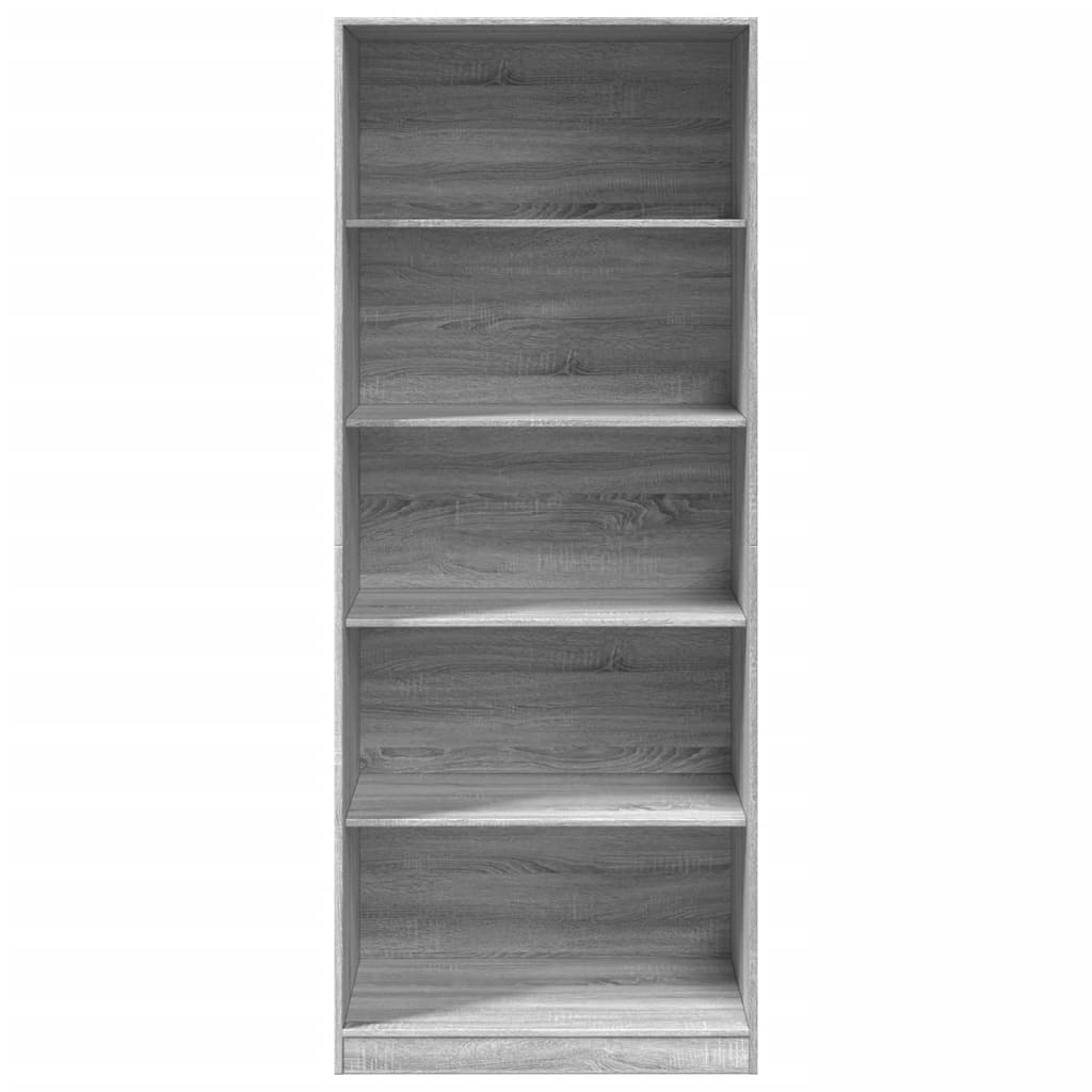 vidaXL Wardrobe Grey Sonoma 80x50x200 cm Engineered Wood