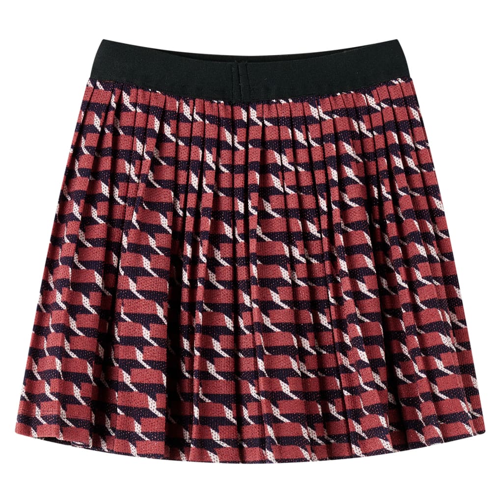 Kids' Pleated Skirt with Glitter Navy 92