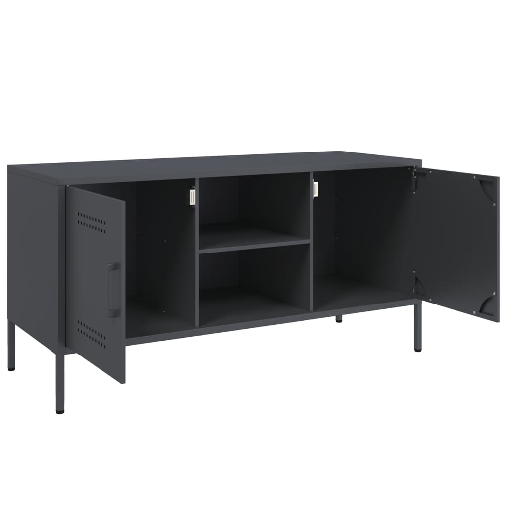 vidaXL TV Cabinet Anthracite 100.5x39x50.5 cm Steel