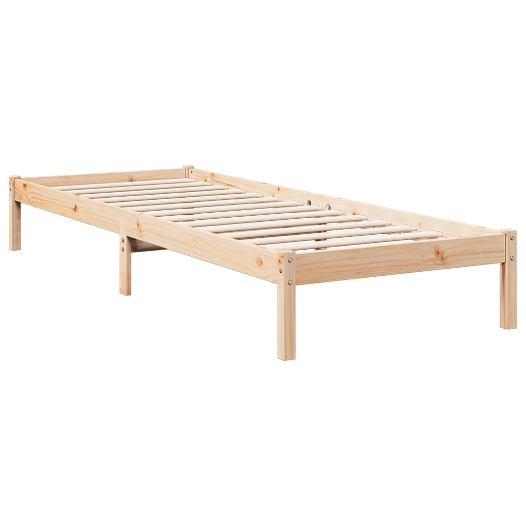 vidaXL Extra Long Bed Frame without Mattress 80x210 cm Solid Wood Pine