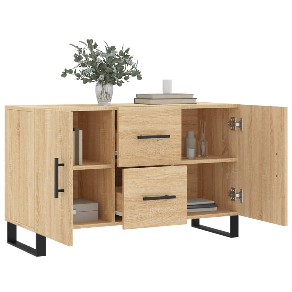 vidaXL Sideboard Sonoma Oak 100x36x60 cm Engineered Wood