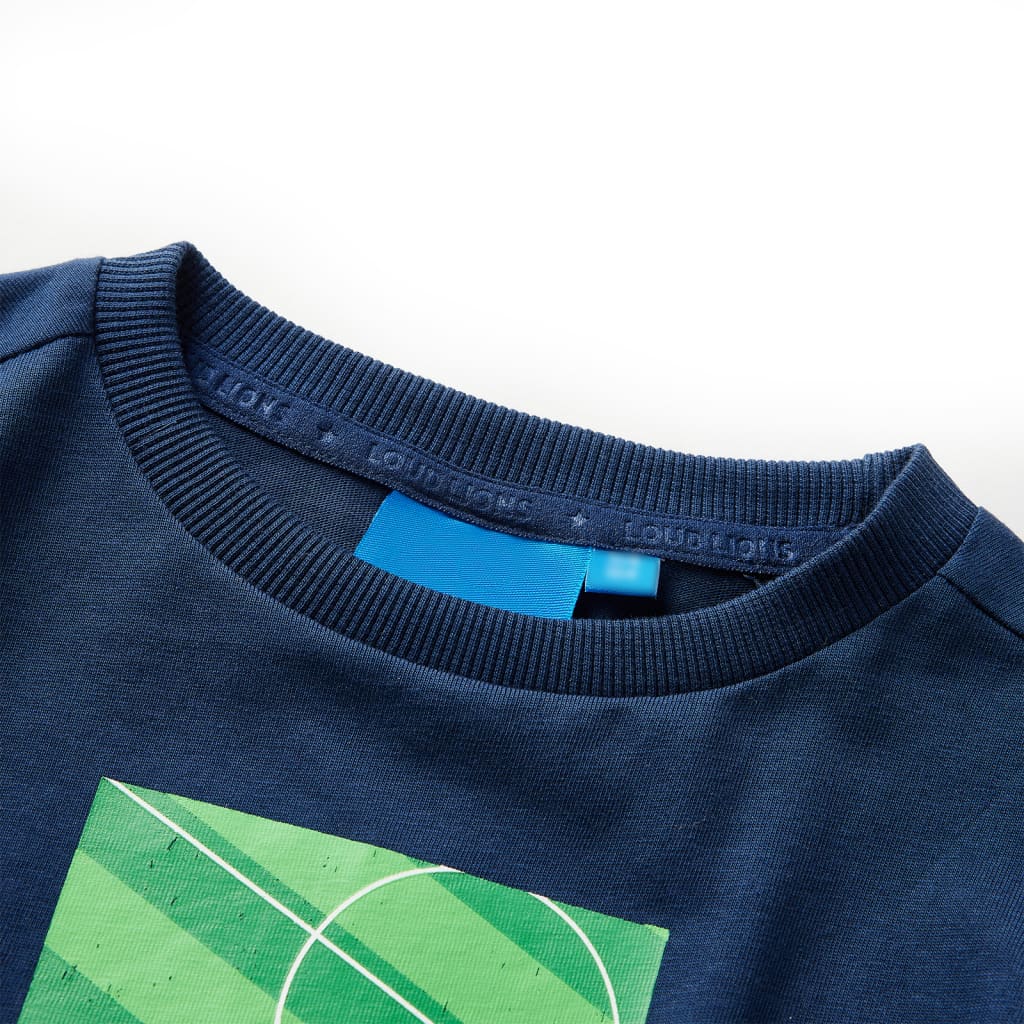 Kids' T-shirt with Long Sleeves Navy Blue 140