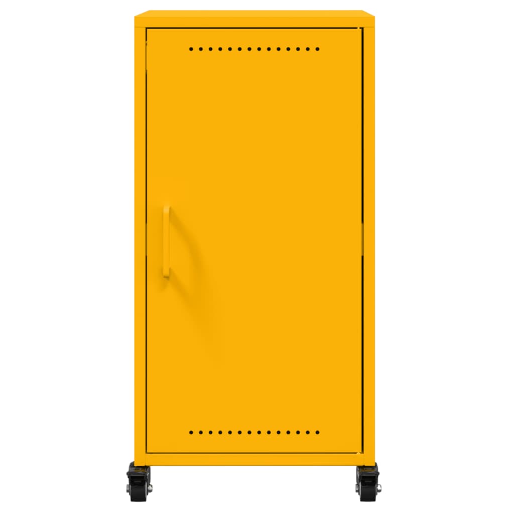 vidaXL Sideboard Mustard Yellow 36x39x72 cm Steel