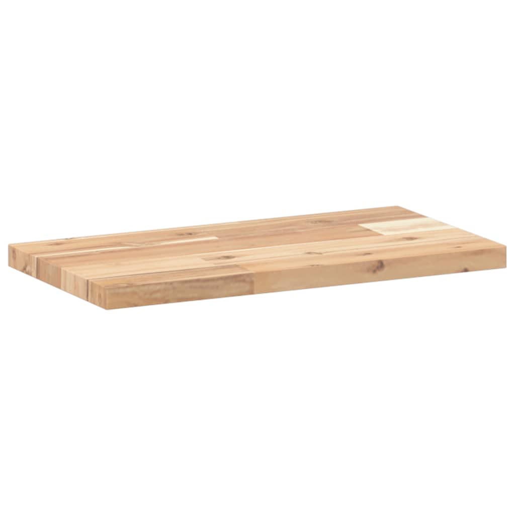 vidaXL Floating Shelves 2 pcs 60x20x2 cm Untreated Solid Wood Acacia