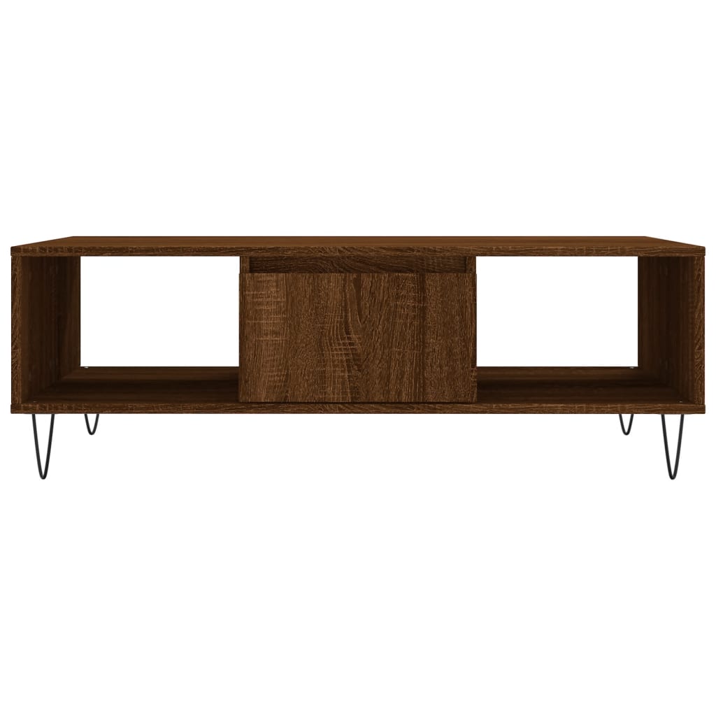 vidaXL Coffee Table Brown Oak 104x60x35 cm Engineered Wood