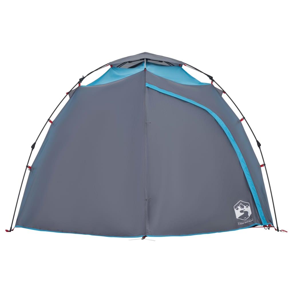 vidaXL Camping Tent Dome 4-Person Blue Quick Release