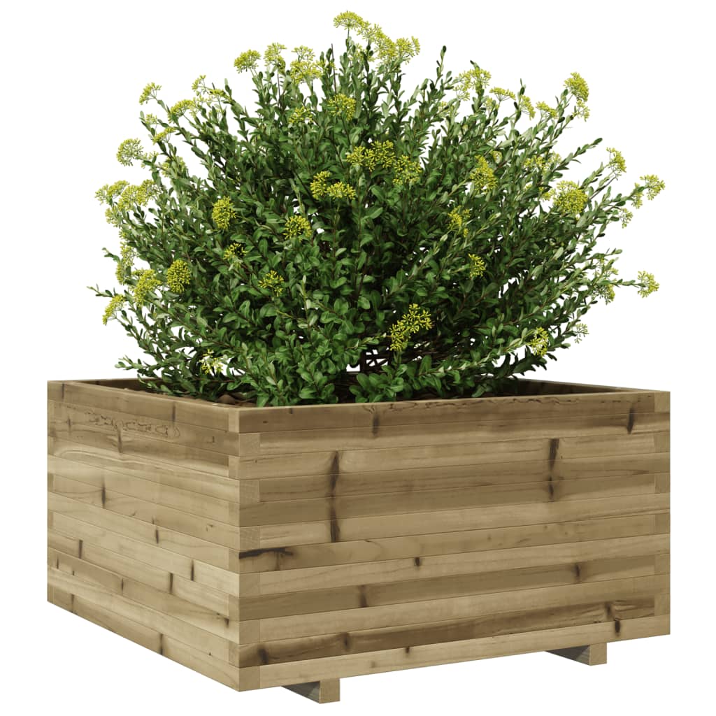 vidaXL Garden Planter 90x90x49.5 cm Impregnated Wood Pine