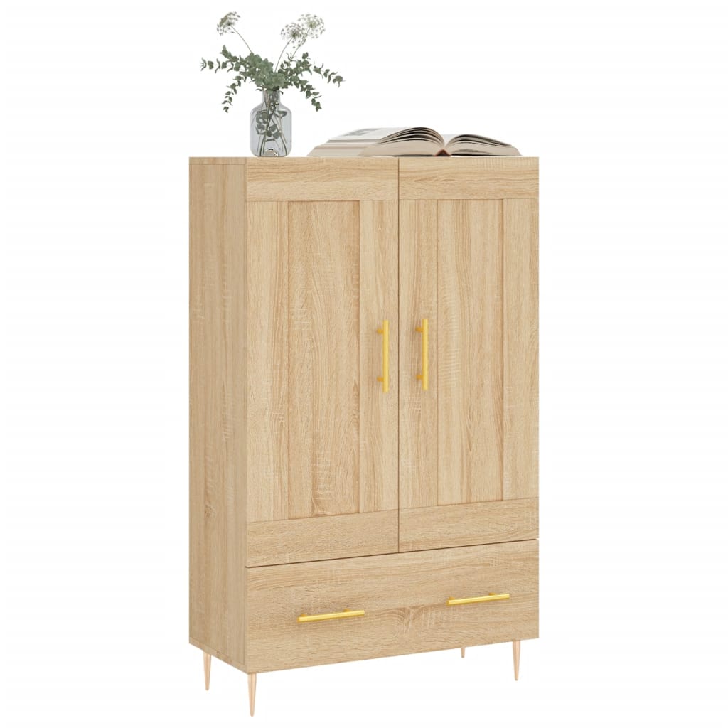 vidaXL Highboard Sonoma Oak 69.5x31x115 cm Engineered Wood