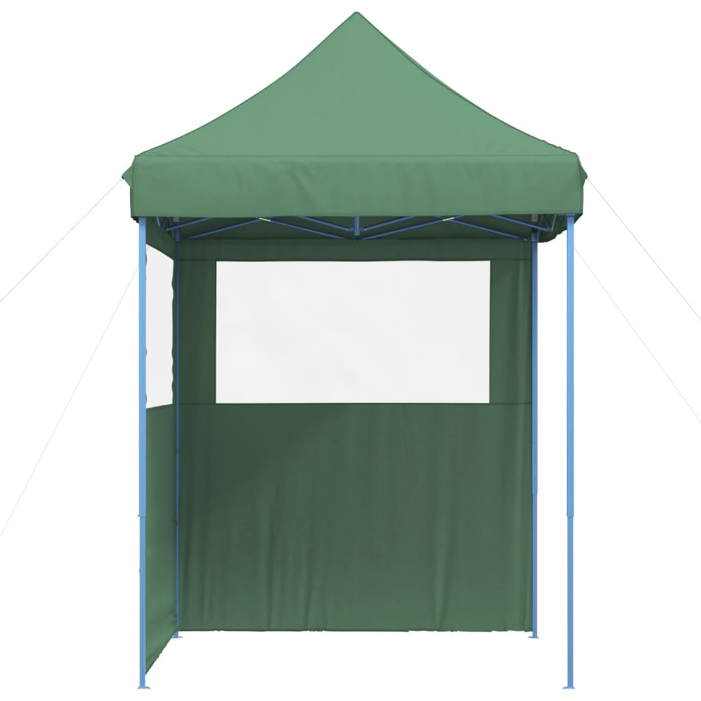 vidaXL Foldable Party Tent Pop-Up with 2 Sidewalls Green