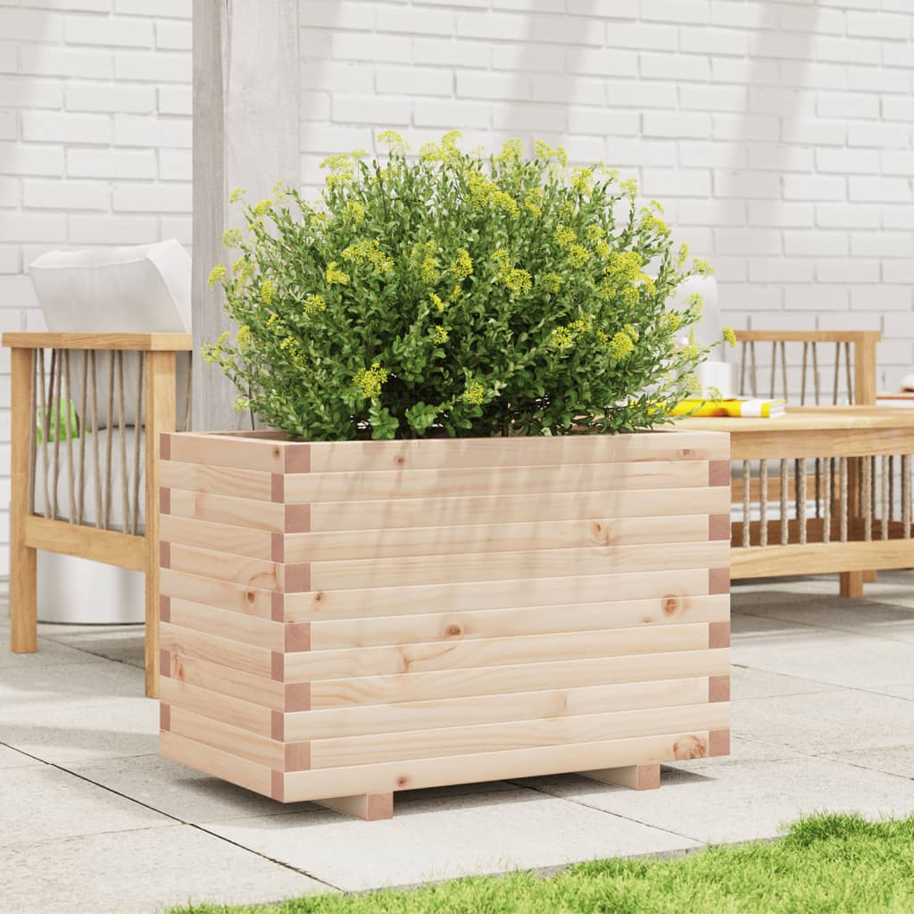 vidaXL Garden Planter 70x40x49.5 cm Solid Wood Pine