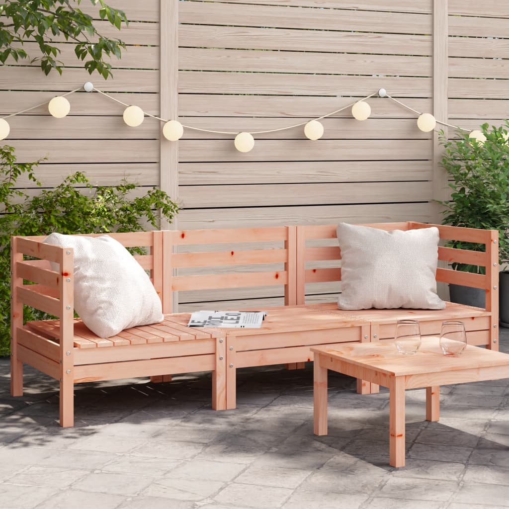 vidaXL Garden Sofa 3-Seater Solid Wood Douglas