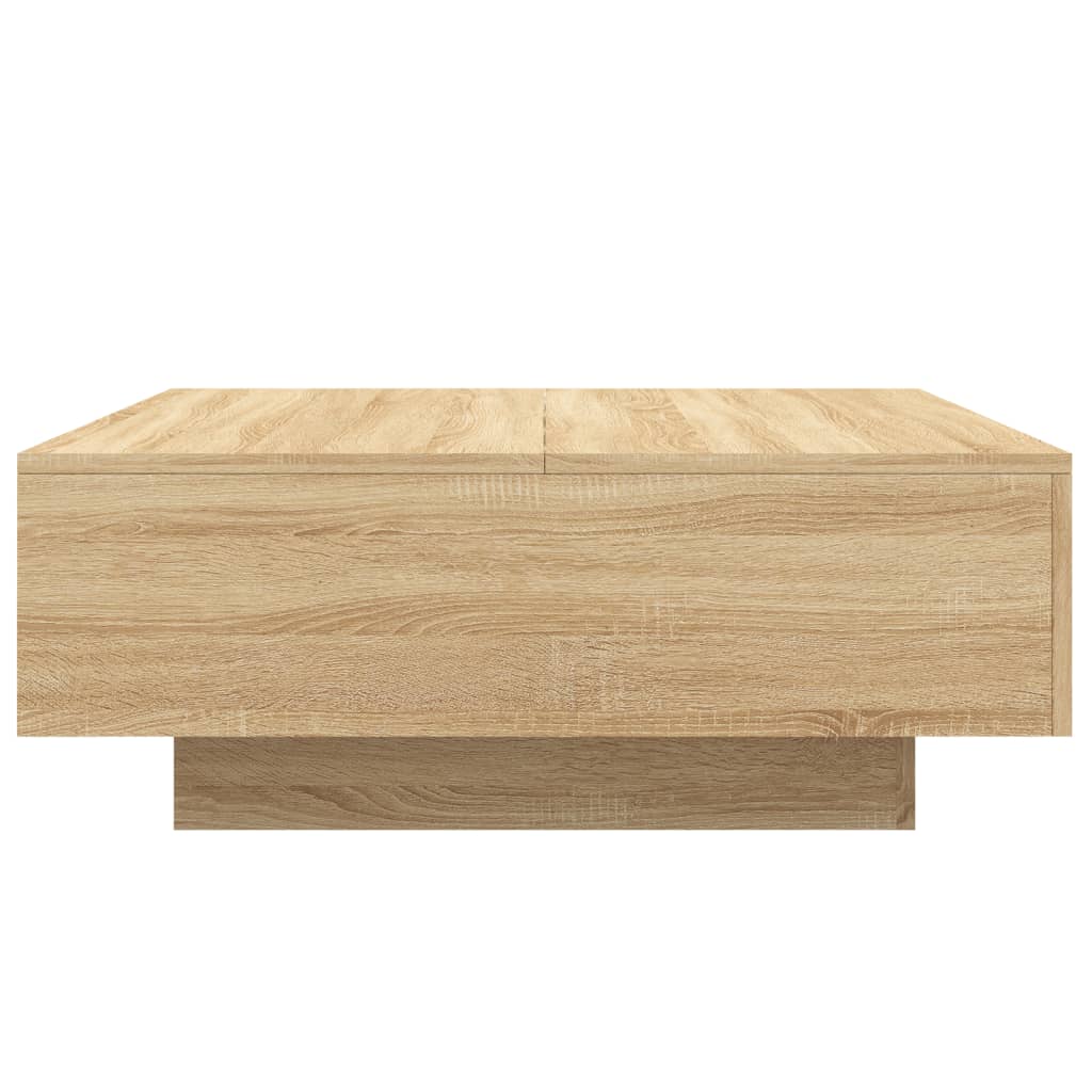 vidaXL Coffee Table Sonoma Oak 80x80x31 cm Engineered Wood