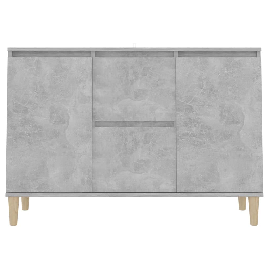 vidaXL Sideboard Concrete Grey 101x35x70 cm Engineered Wood